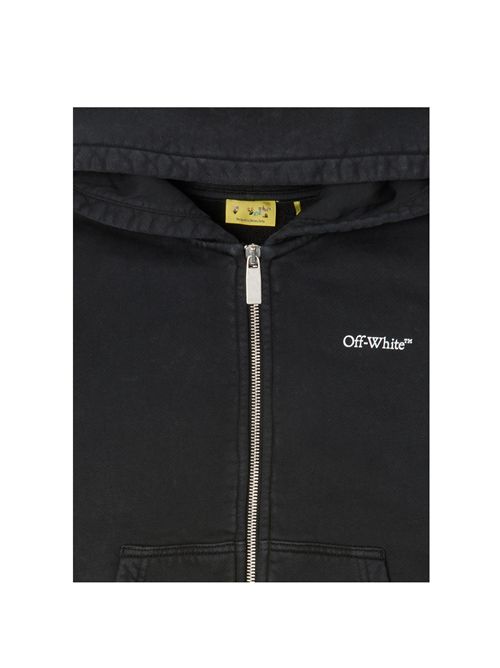 Felpa, unisex, logata. OFF WHITE | FLE00400 OBBE002